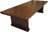 Luxury Meeting Table In Real Walnut Veneer Finish - 2200mm to 2800mm Option - MET-KT2128