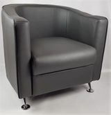 HB-022 Grey Tub Reception Chair