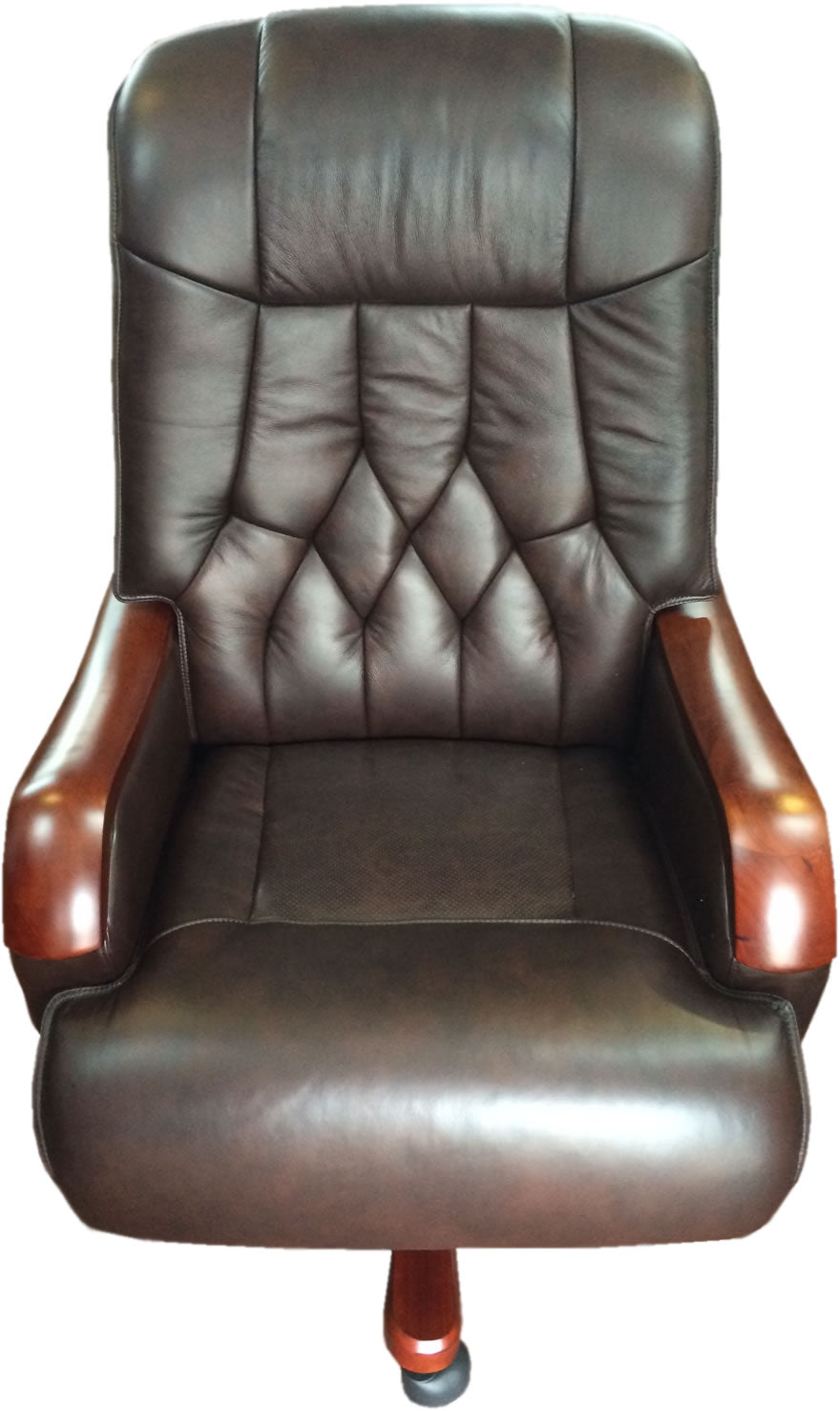 Genuine Brown Leather Executive Office Chair - FD6B