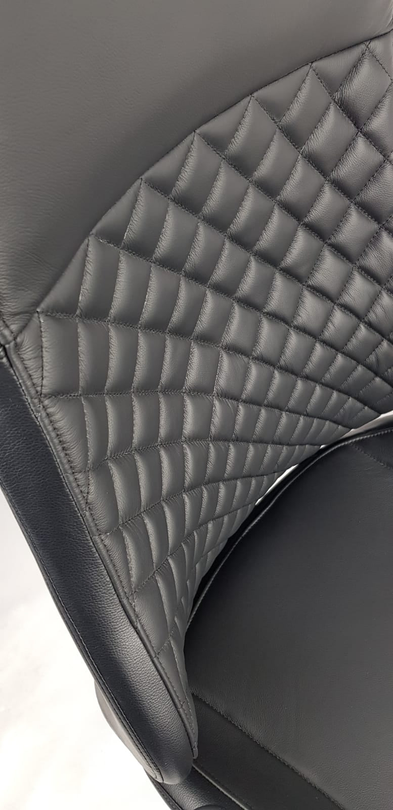 Contemporary Black Leather Reclining Executive Office - YS1107A