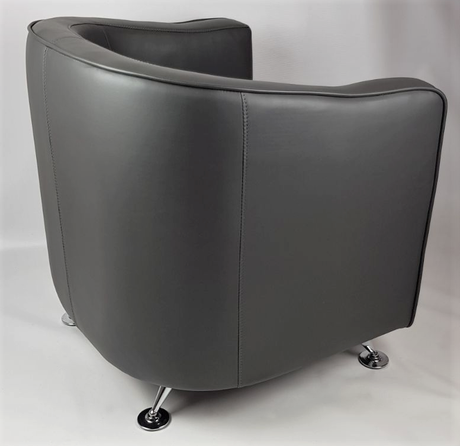 HB-022 Grey Tub Reception Chair