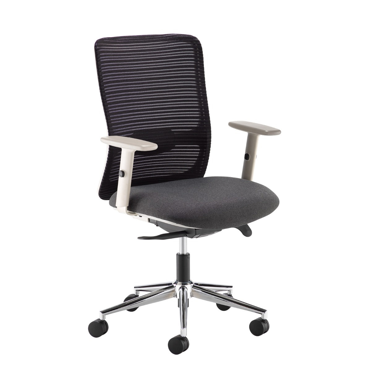 Suppliers Of Arcade Black Mesh Back and Grey Fabric Seat North Yourkshire