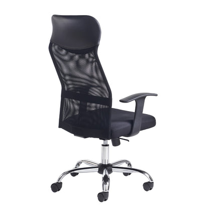 Aurora High Back Black Mesh Operators Office Chair