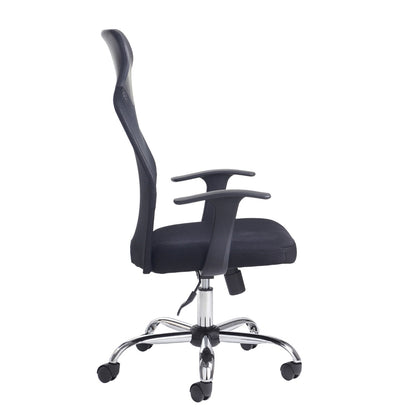 Aurora High Back Black Mesh Operators Office Chair