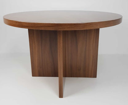 Executive Round Meeting Table in Light Oak - 1200mm - B02-E04