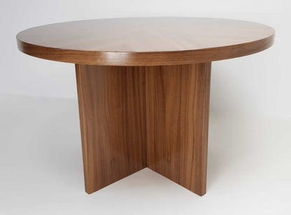 Executive Round Meeting Table in Light Oak - 1200mm - B02-E04