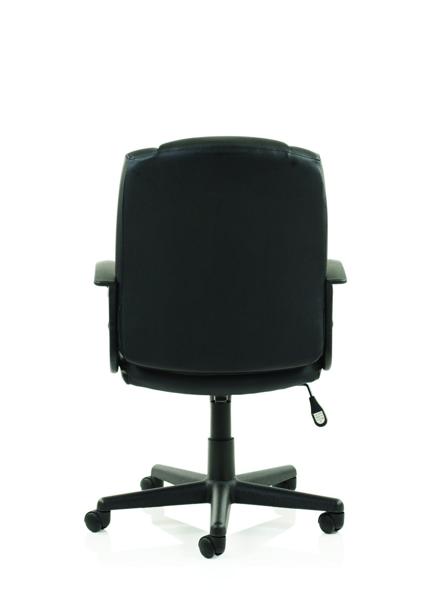 Bella Black Leather Office Chair