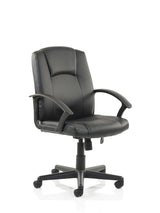 Bella Black Leather Office Chair