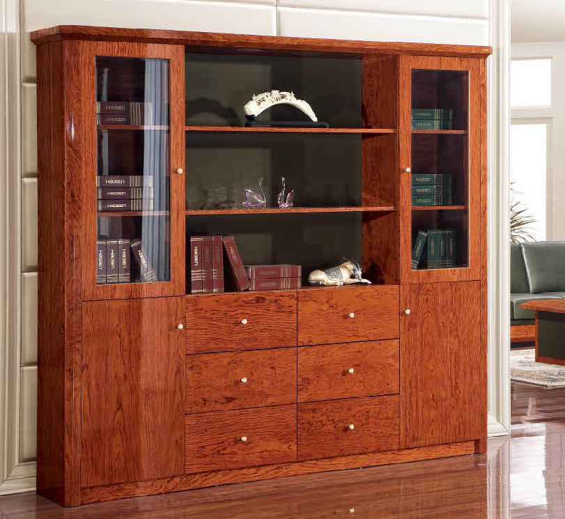 Luxury Large Executive Bookcase & Display Unit IVA-0811A