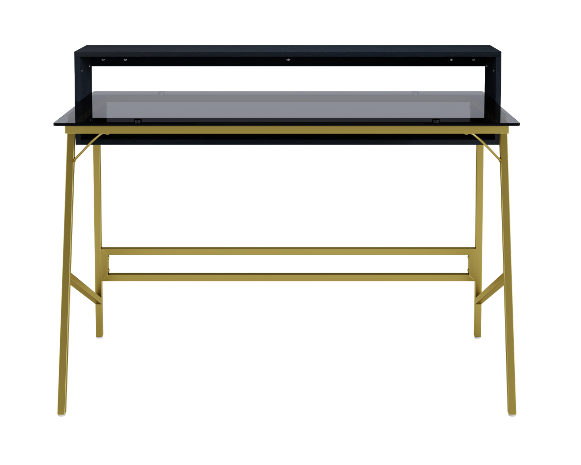 Gold glass office deals desk