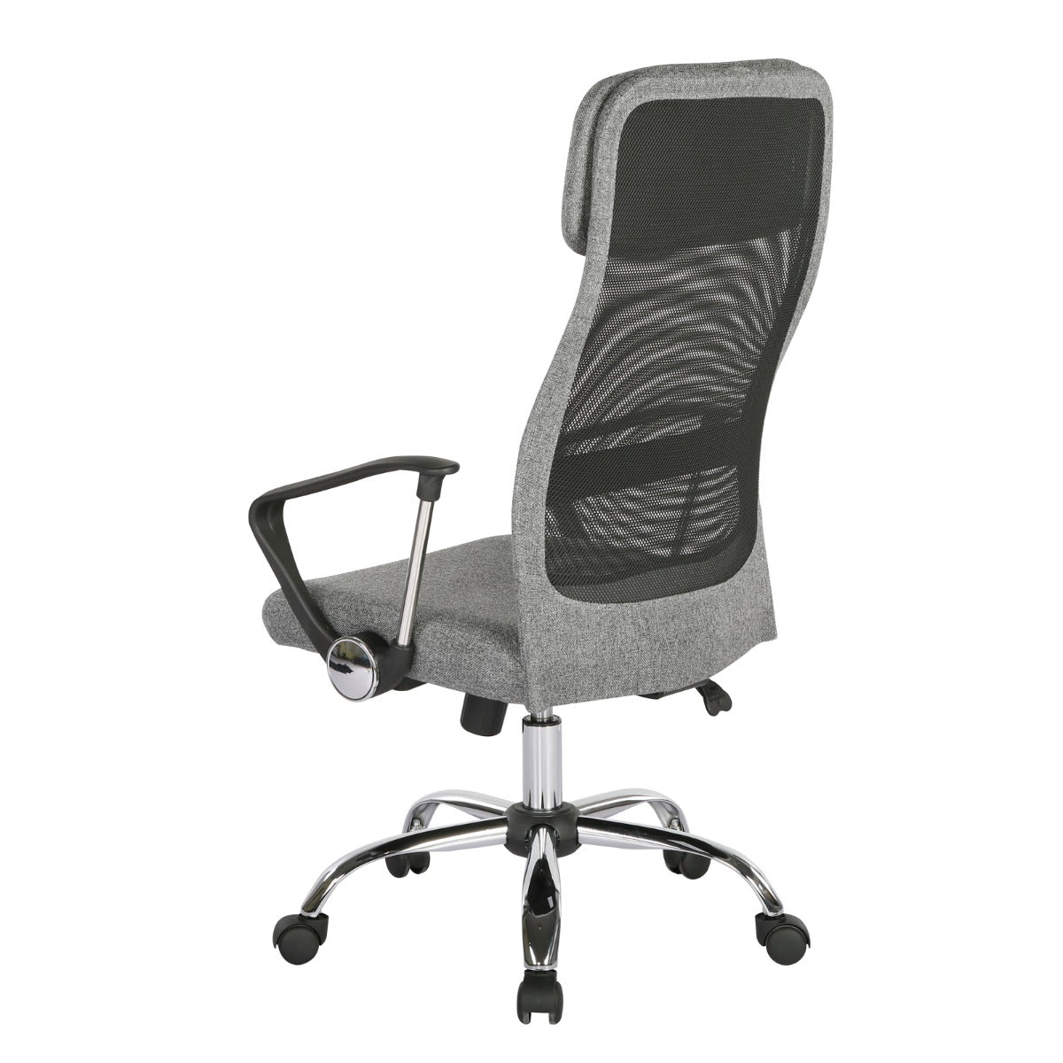 Chord High Back Grey Fabric and Mesh Operators Office Chair
