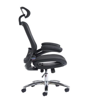 Curva High Back Black Mesh Office Chair