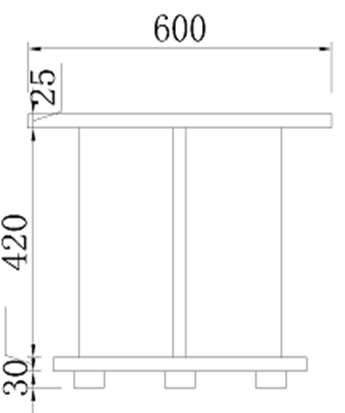 Modern Grey Oak Round Coffee Table - 600mm - LX-RO-F22