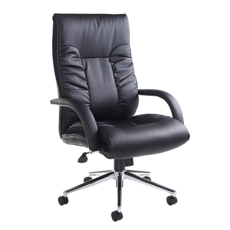 Derby High Back Faux Leather Office Chair