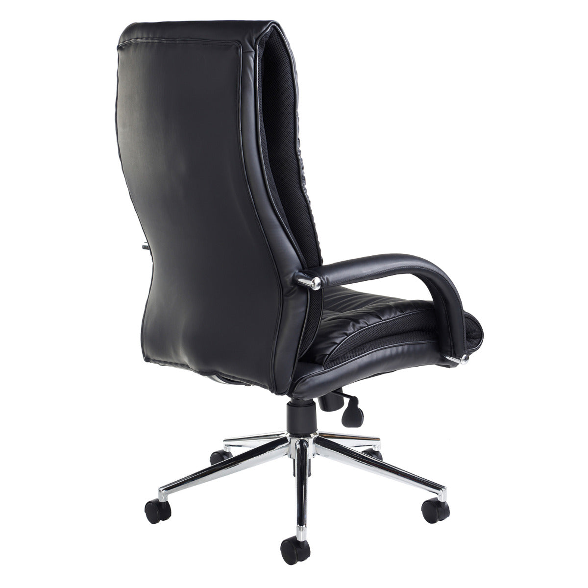 High back faux leather shop office chair