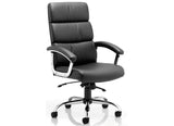 Desire High Back Leather Office Chair - Black or White Option