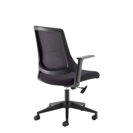 Duffy Black Mesh Back and Fabric Seat Operator Office Chair