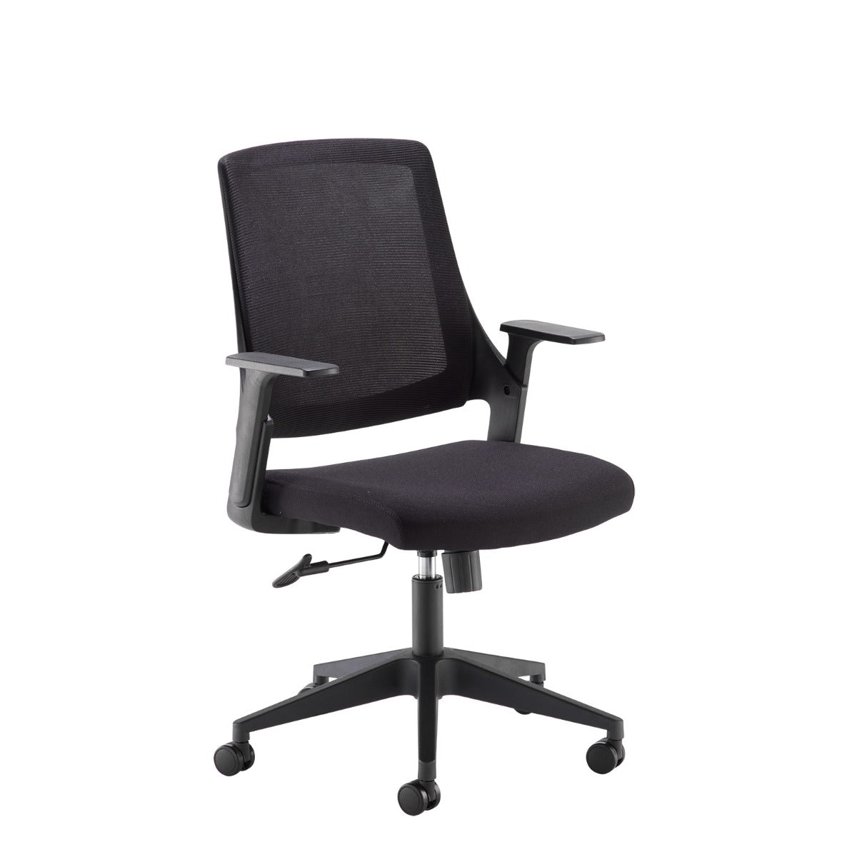 Duffy Black Mesh Back and Fabric Seat Operator Office Chair