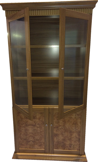 Executive Light Oak Two Door Bookcase - 1861A-2DR