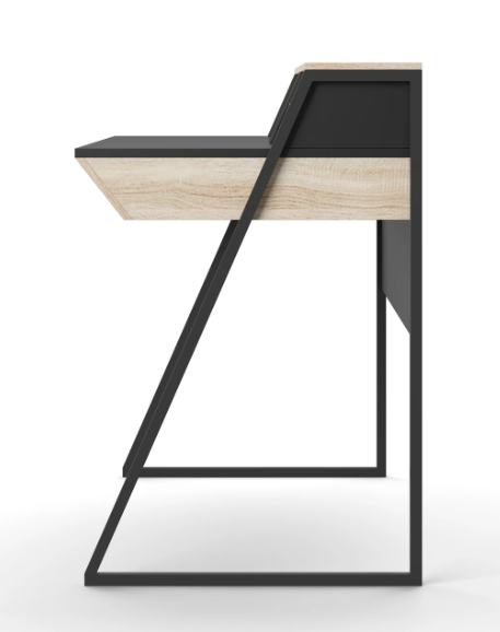 Salcombe Oak & Black Home Office Desk