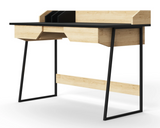 Salisbury Oak & Black Home Office Desk