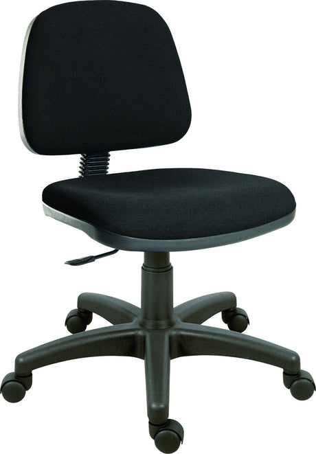 Medium Back Fabric Typist Chair - Blue or Black Option - ERGO-BLASTER