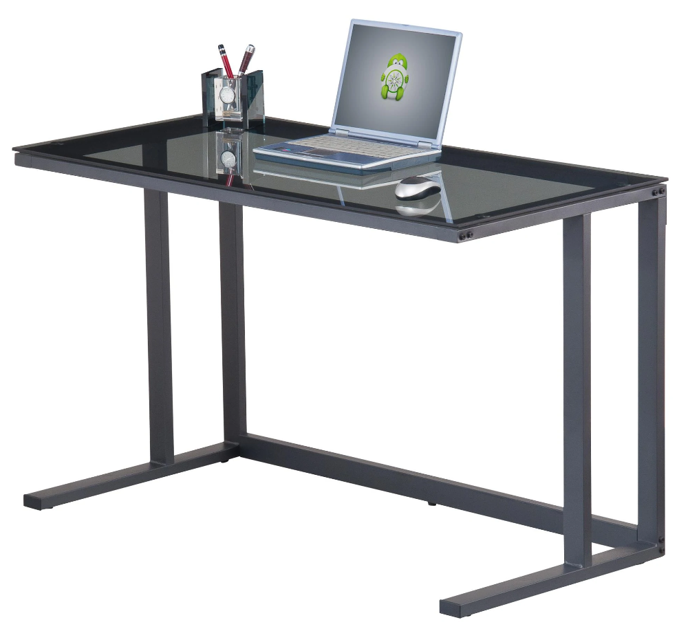 Air Smoked Glass Home Office Desk