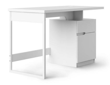 Bridport White Gloss Home Office Desk