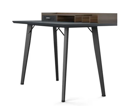 Memphis Walnut & Grey Home Office Desk