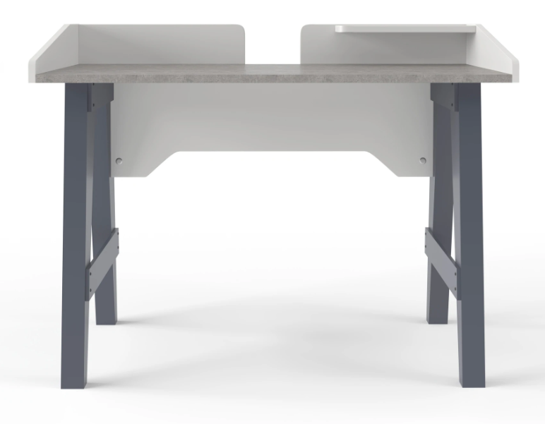 Truro Grey Faux Marble Home Office Desk