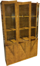 Yew Luxury Bookcase 3 Doors Wide DES-1862-192A-3DR