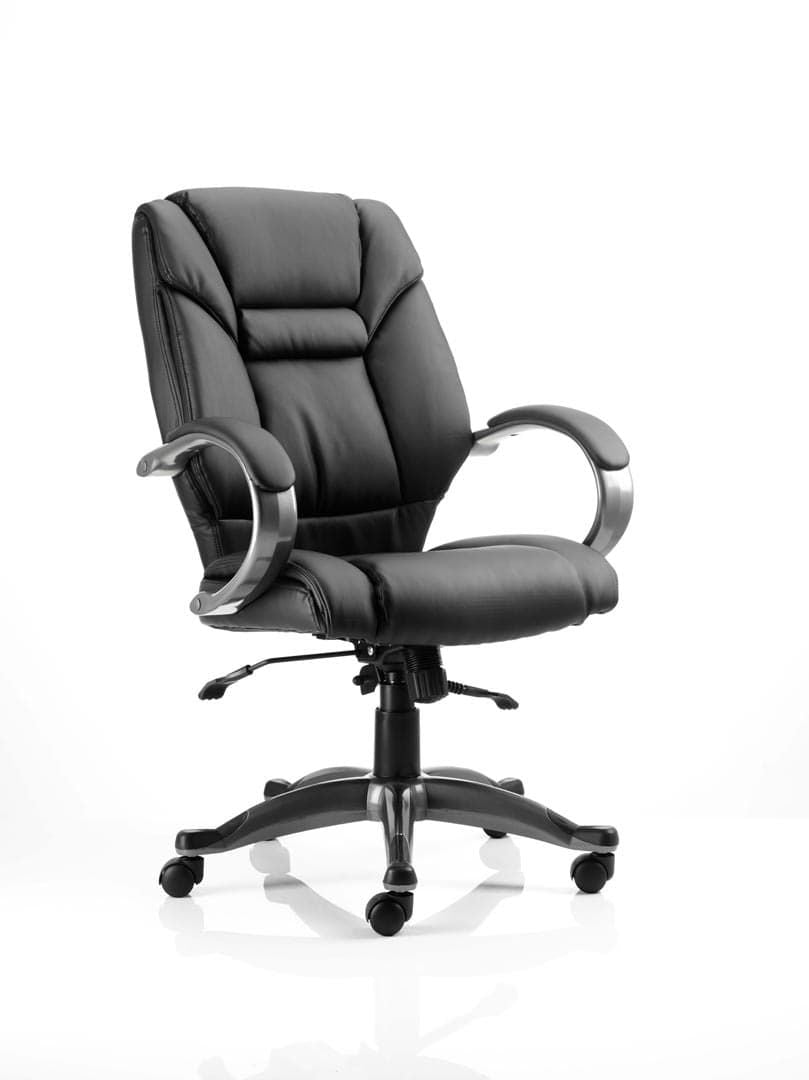 Galloway Black Leather Operator/Office Chair