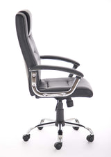 Thrift Black Leather Office Chair