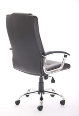 Thrift Black Leather Office Chair