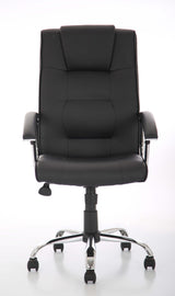 Thrift Black Leather Office Chair