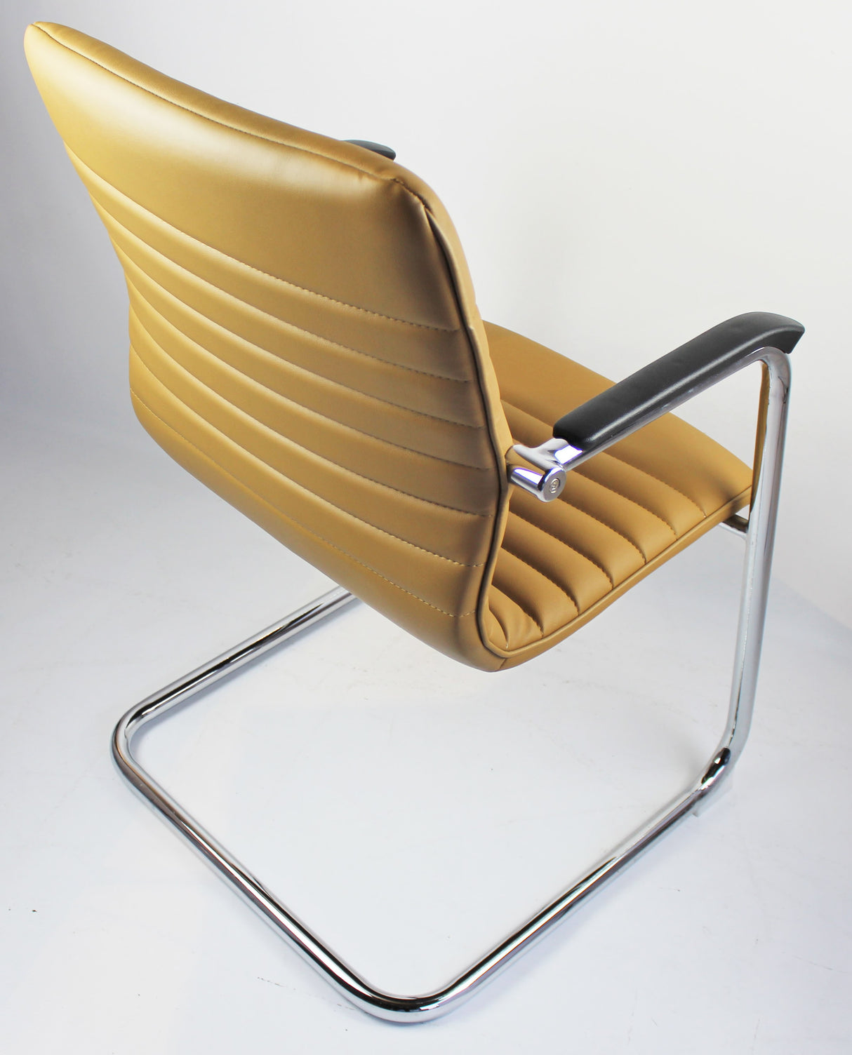 Quality Beige Leather Visitor Chair - CHA-056C