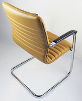 Quality Beige Leather Visitor Chair - CHA-056C