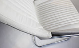 Contemporary White Leather Visitor Chair - CHA-1318C