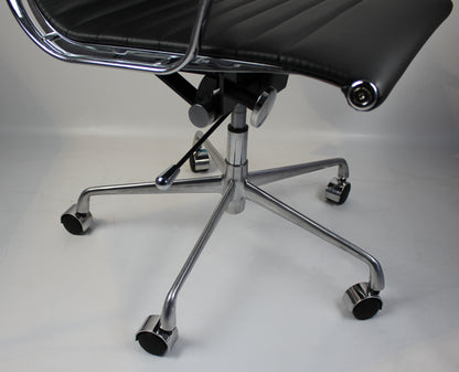 High Back Black Leather Eames-Style Office Chair for Home & Commercial Use - HB-A13
