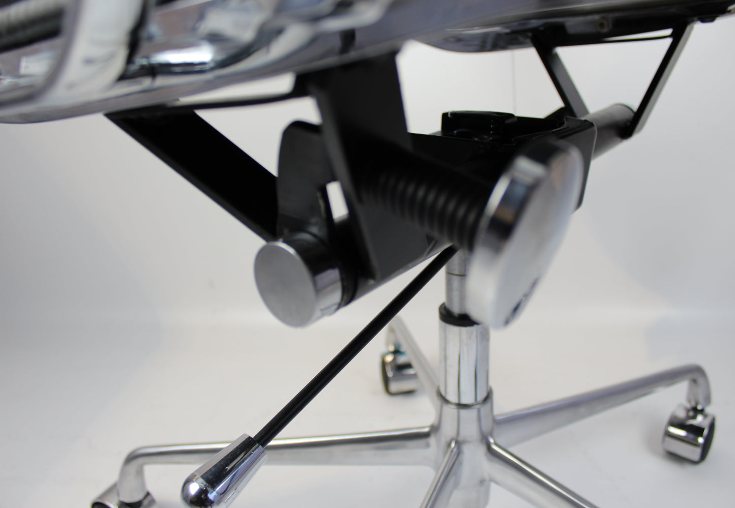 High Back Black Leather Eames-Style Office Chair for Home & Commercial Use - HB-A13