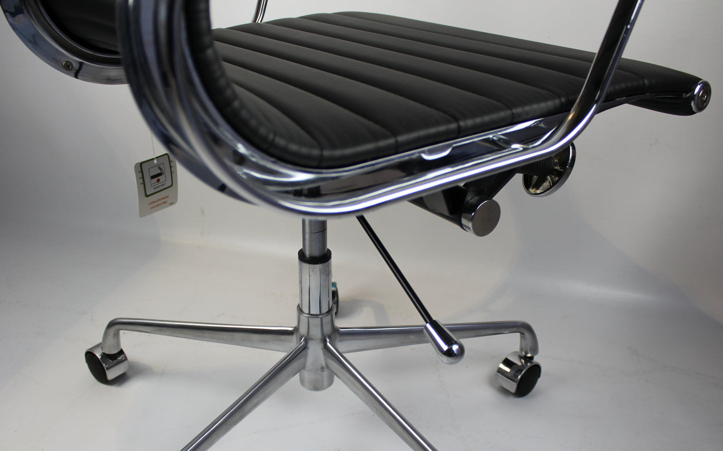 High Back Black Leather Eames-Style Office Chair for Home & Commercial Use - HB-A13