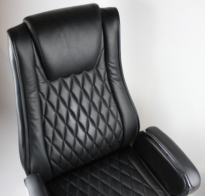Black Leather Executive Office Chair - CHA-1202A