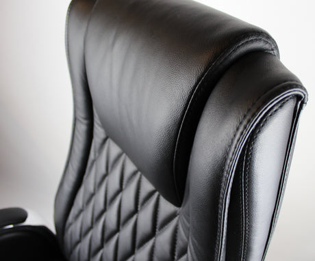 Black Leather Executive Office Chair - CHA-1202A