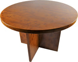 Executive Round Meeting Room Table Yew - B02