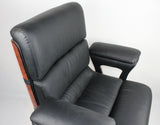 Executive Chair Genuine Leather Black DES-B020-BLK