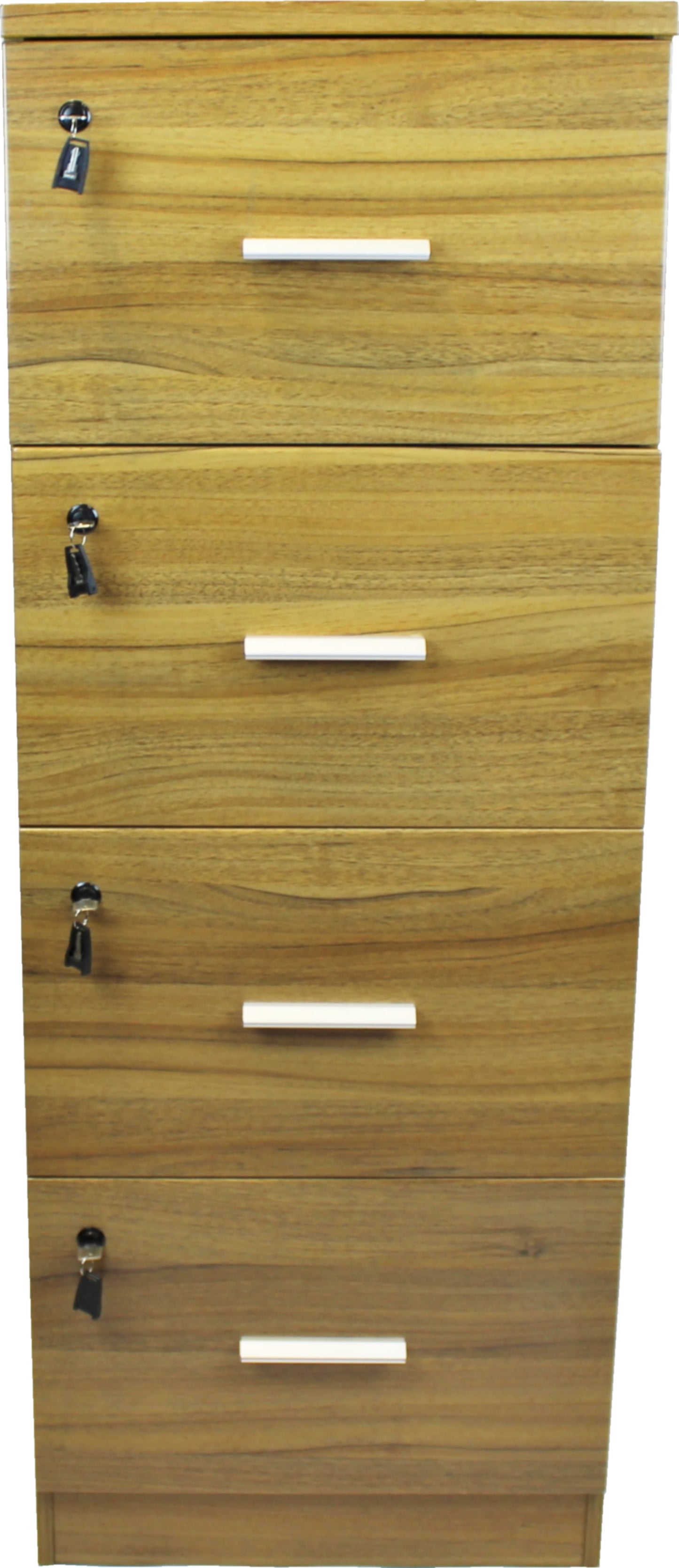 Light Oak Four Drawer Executive Filing Cabinet - AB84