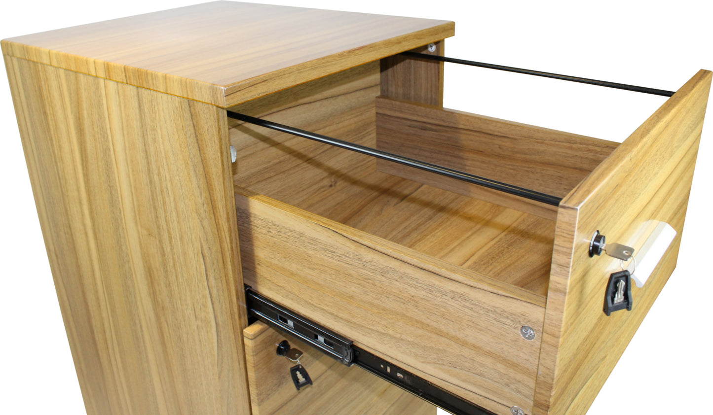 Light Oak Four Drawer Executive Filing Cabinet - AB84