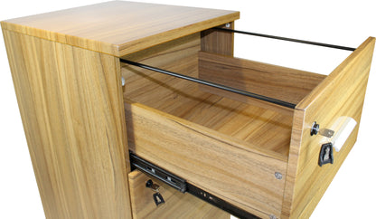 Light Oak Four Drawer Executive Filing Cabinet - AB84