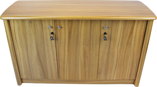Light Oak Three Door Cupboard with Locks - 6846T-3DR