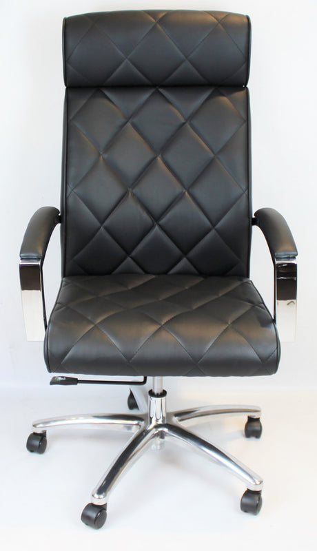 Black Leather Executive Office Chair - ZM-A217